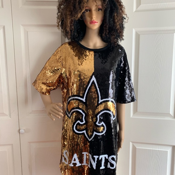 saints sequin jersey